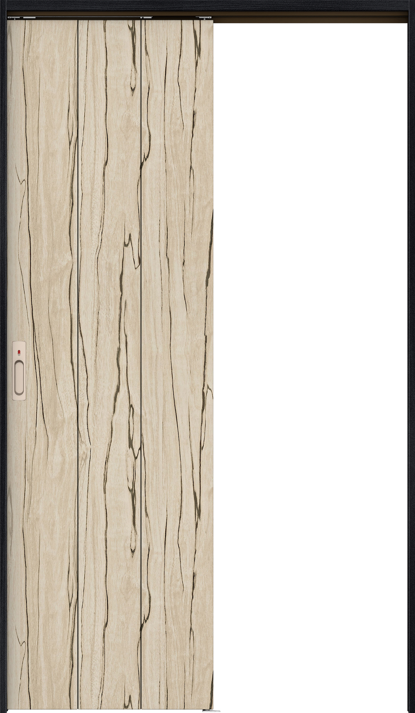 リビングドア　イエリア　吊戸・片引　扉セット　Ｇ１デザイン　１１８３幅用　２０００高　〈スロウベージュ柄〉　左右兼用　カマ錠付　表示錠　ラクラクローズ付用