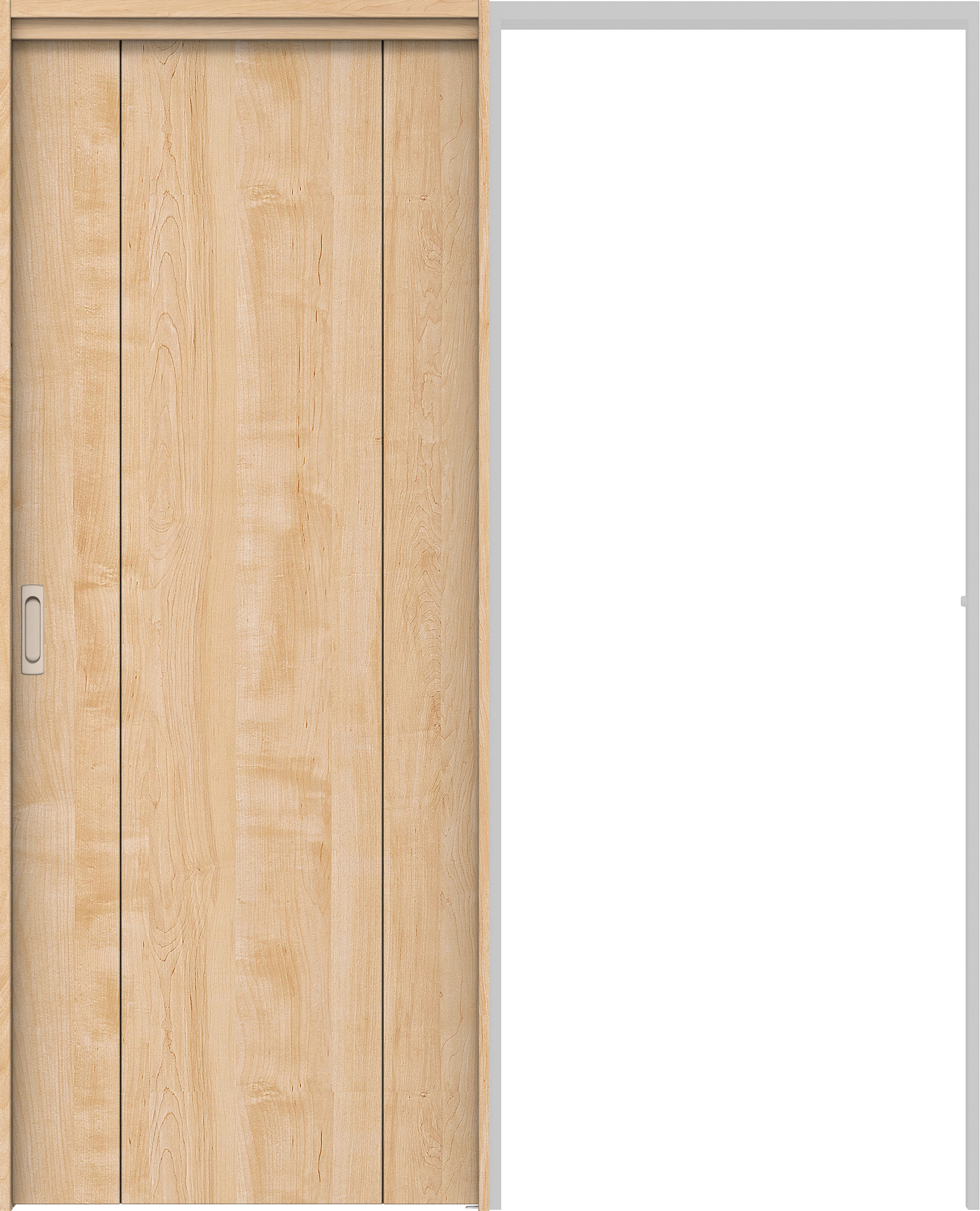 リビングドア　イエリア　吊戸・引込　扉セット　１Ｐデザイン　１６４５幅用　２０００高　〈ミルベージュ柄〉　左右兼用　錠なし　ラクラクローズ付用