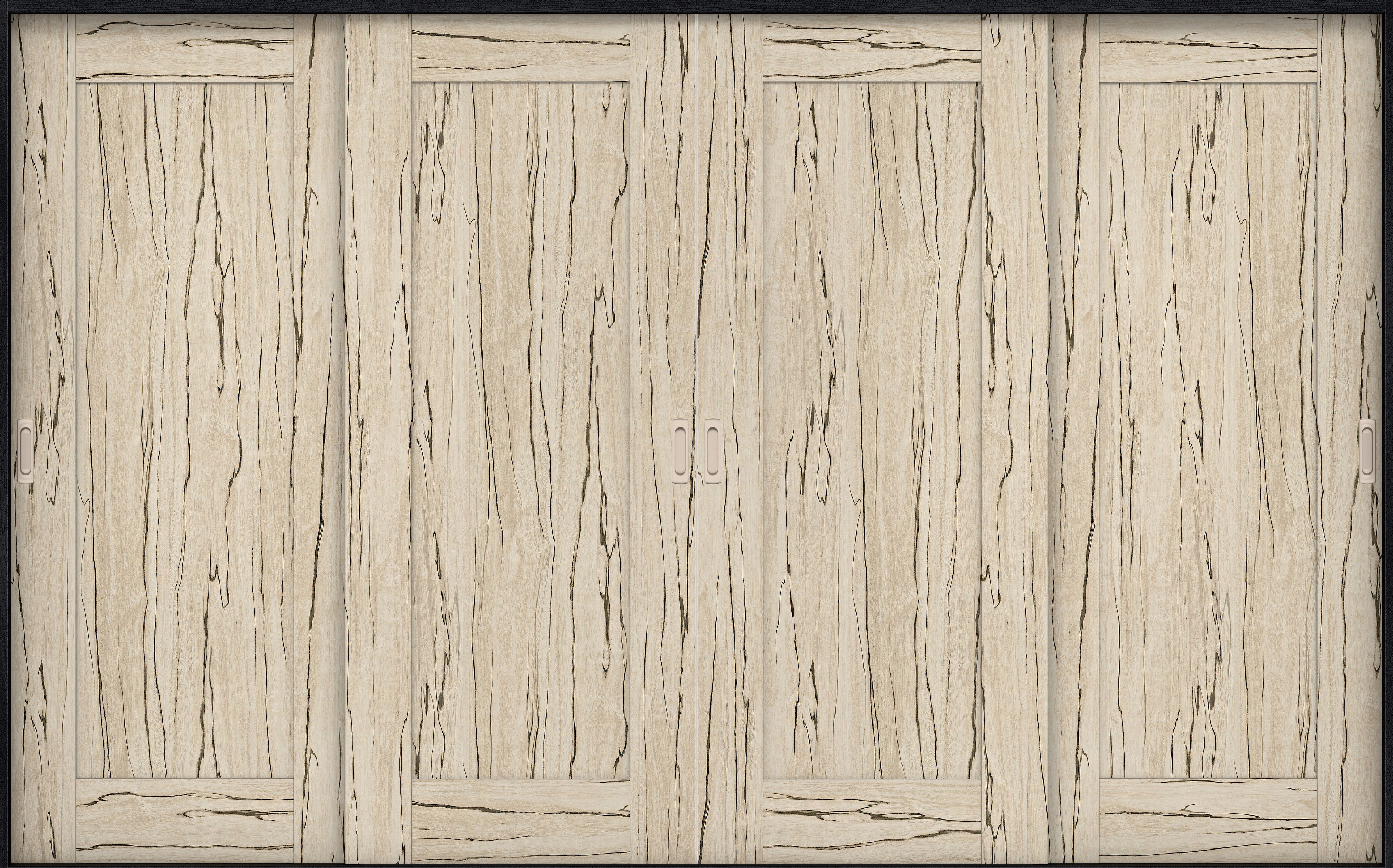 リビングドア　イエリア　引戸・４枚引違　扉セット　３８デザイン　３２６６幅用　２０００高　〈スロウベージュ柄〉　左右兼用　錠なし　ラクラクローズ付