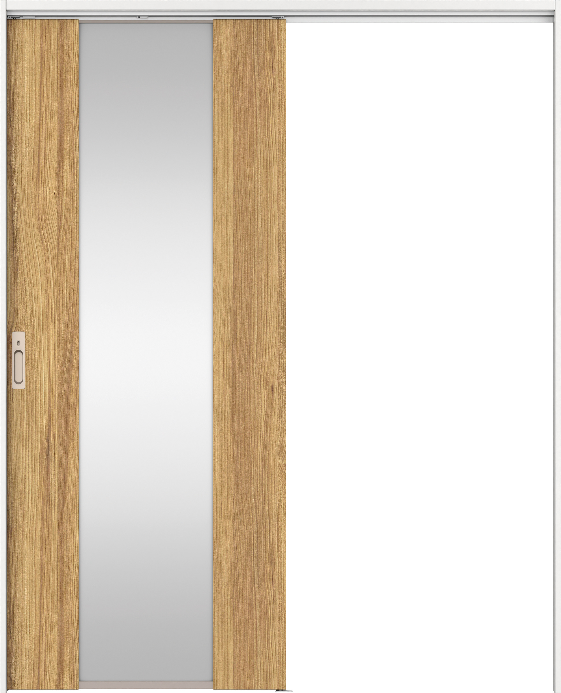 リビングドア　イエリア　吊戸・片引　扉セット　４Ｐデザイン　１７４５幅用　２０００高　〈シナモンブラウン柄〉　左右兼用　カマ錠付　間仕切錠　ラクラクローズ付用