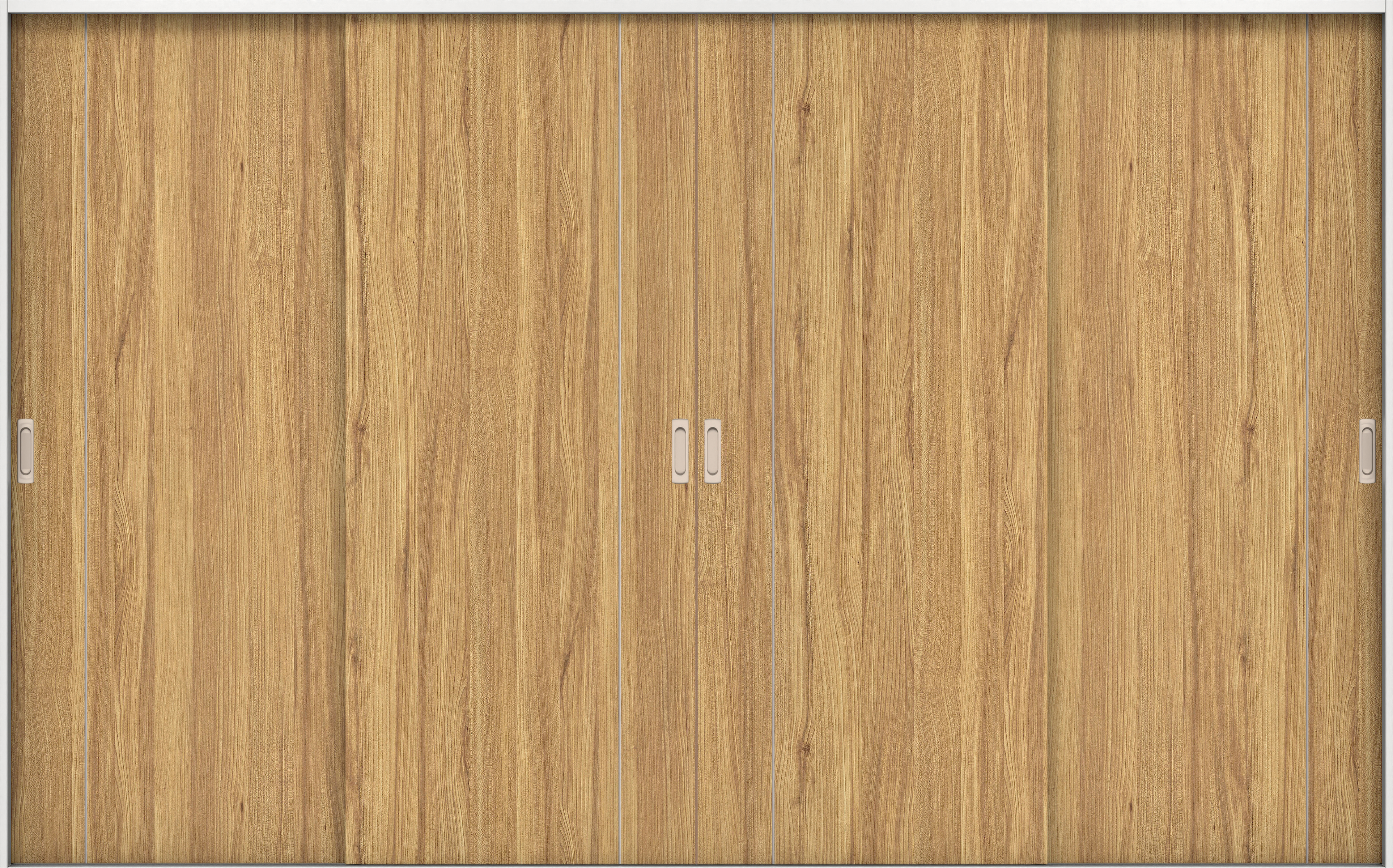 リビングドア　イエリア　引戸・４枚引違　扉セット　Ｄ３デザイン　３２６６幅用　２０００高　〈シナモンブラウン柄〉　左右兼用　錠なし　ラクラクローズ付