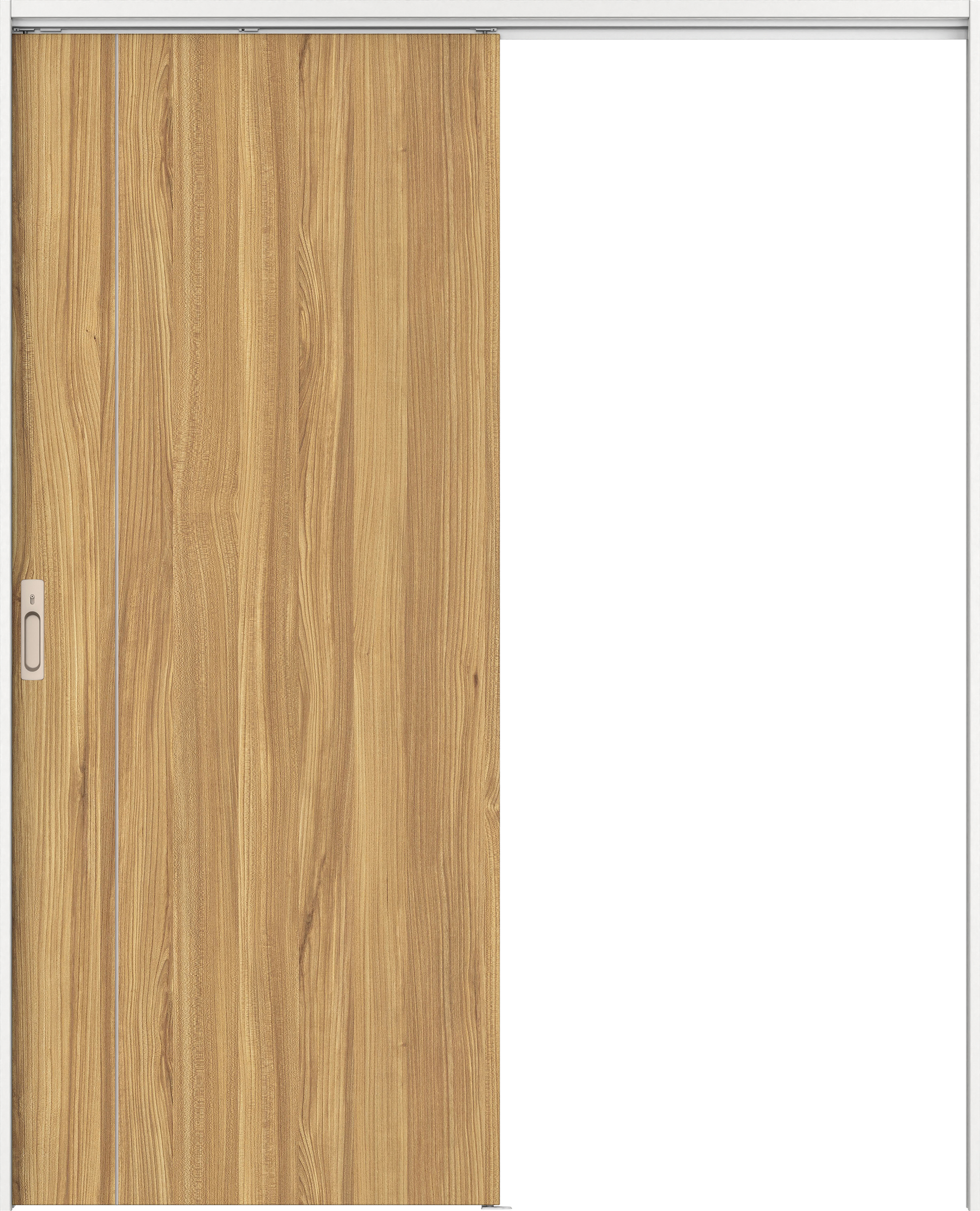 リビングドア　イエリア　吊戸・片引　扉セット　Ｄ３デザイン　１７４５幅用　２０００高　〈シナモンブラウン柄〉　左右兼用　カマ錠付　間仕切錠　ラクラクローズ付用