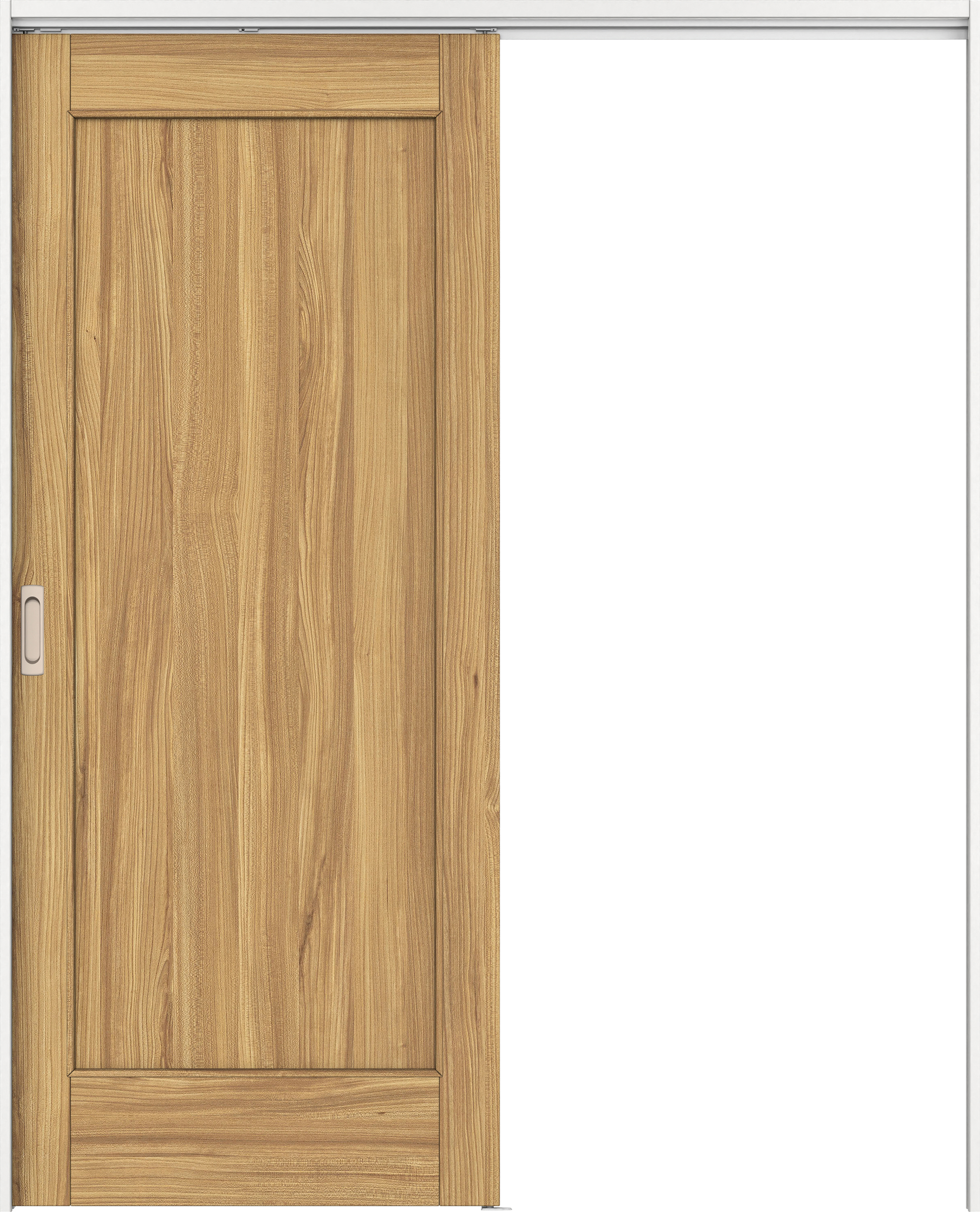 リビングドア　イエリア　吊戸・片引　扉セット　０１デザイン　１６４５幅用　２０００高　〈シナモンブラウン柄〉　左右兼用　錠なし　ラクラクローズ付用