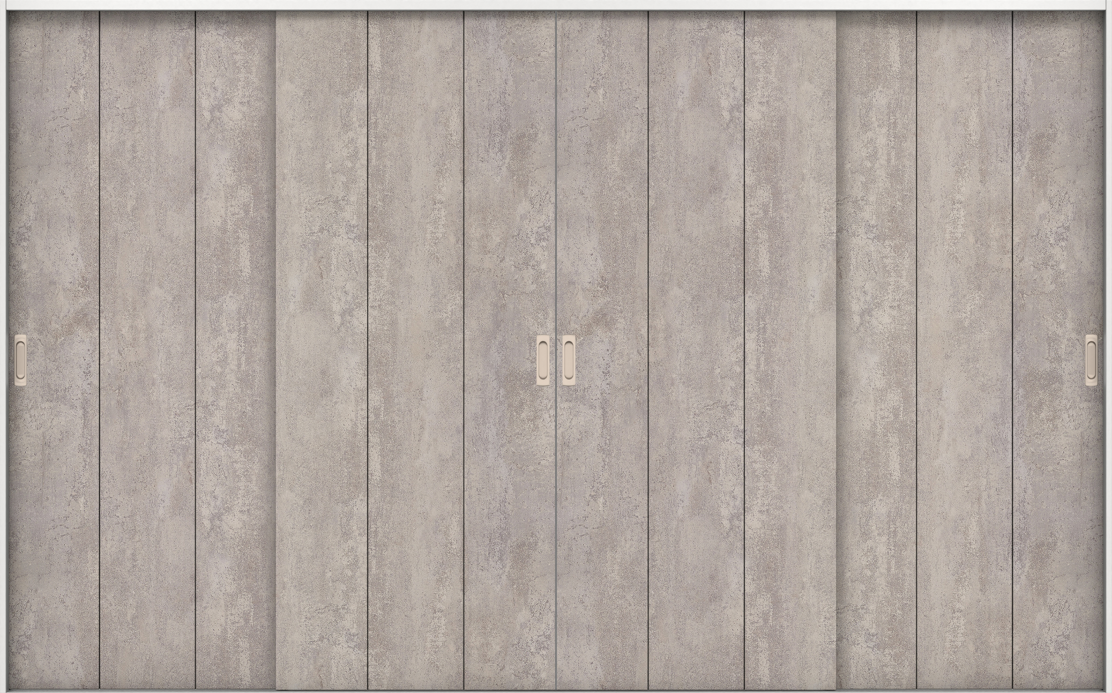 リビングドア　イエリア　引戸・４枚引違　扉セット　Ｇ１デザイン　３２６６幅用　２０００高　〈コンクリートグレー柄〉　左右兼用　錠なし　ラクラクローズ付