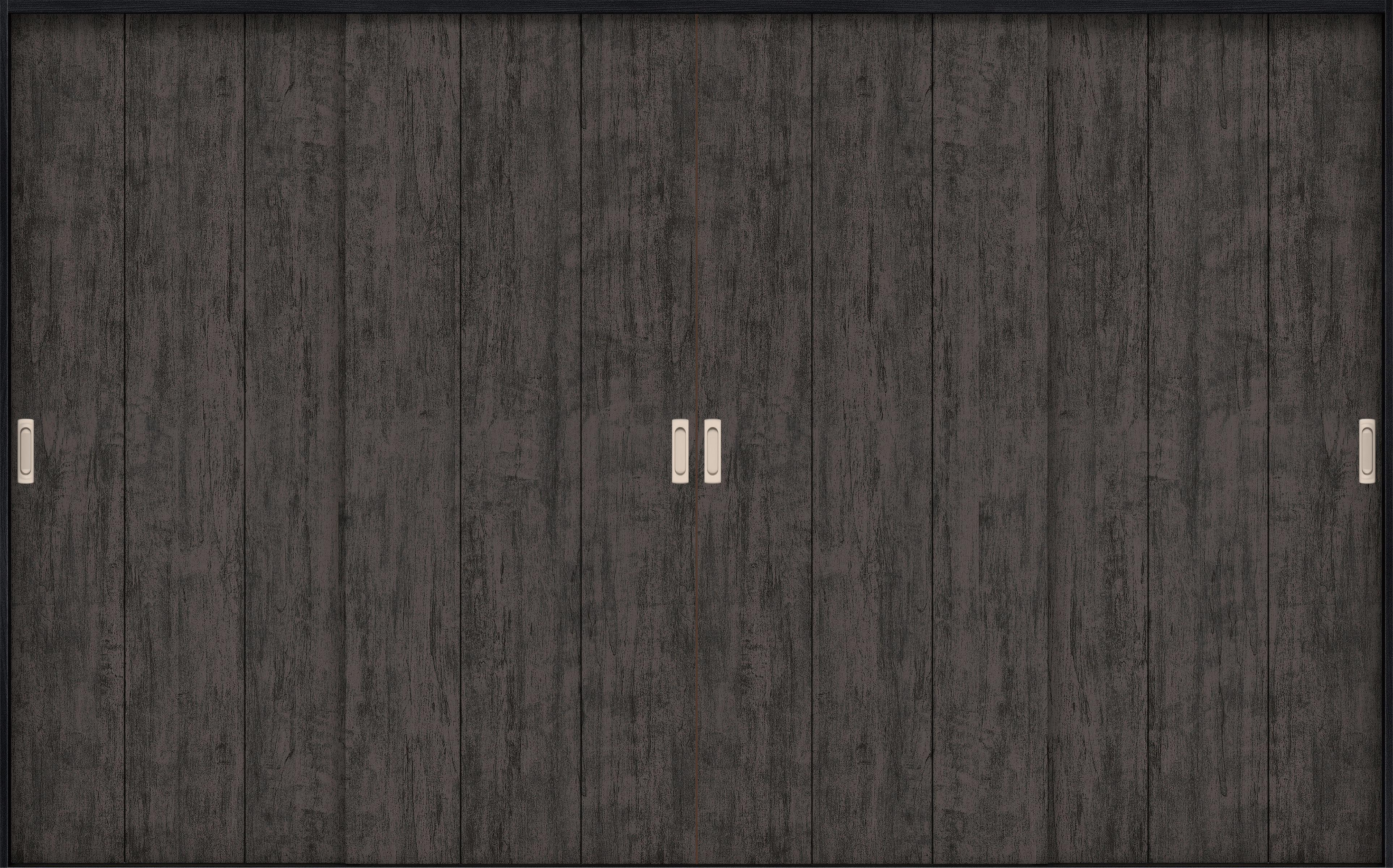 リビングドア　イエリア　引戸・４枚引違　扉セット　Ｇ１デザイン　３２６６幅用　２０００高　〈ドライブラック柄〉　左右兼用　錠なし　ラクラクローズ付