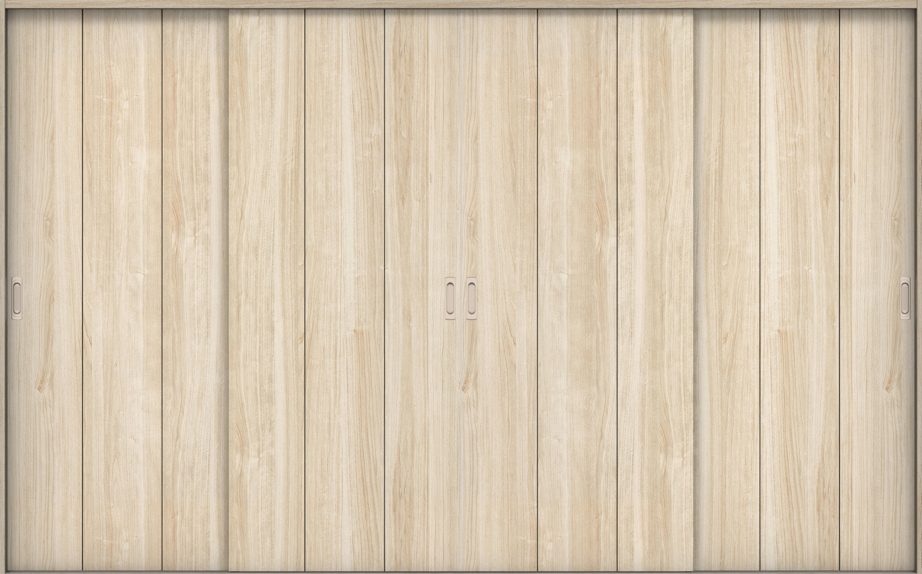 リビングドア　イエリア　引戸・４枚引違　扉セット　Ｇ１デザイン　３２６６幅用　２０００高　〈コットンベージュ柄〉　左右兼用　錠なし　ラクラクローズ付