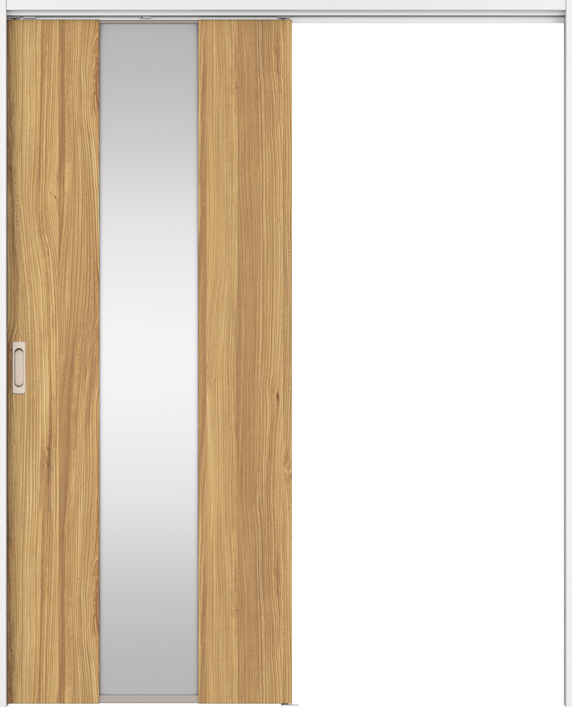 リビングドア　イエリア　吊戸・片引　扉セット　Ｇ５デザイン　１６４５幅用　２０００高　〈シナモンブラウン柄〉　左右兼用　錠なし　ラクラクローズ付用