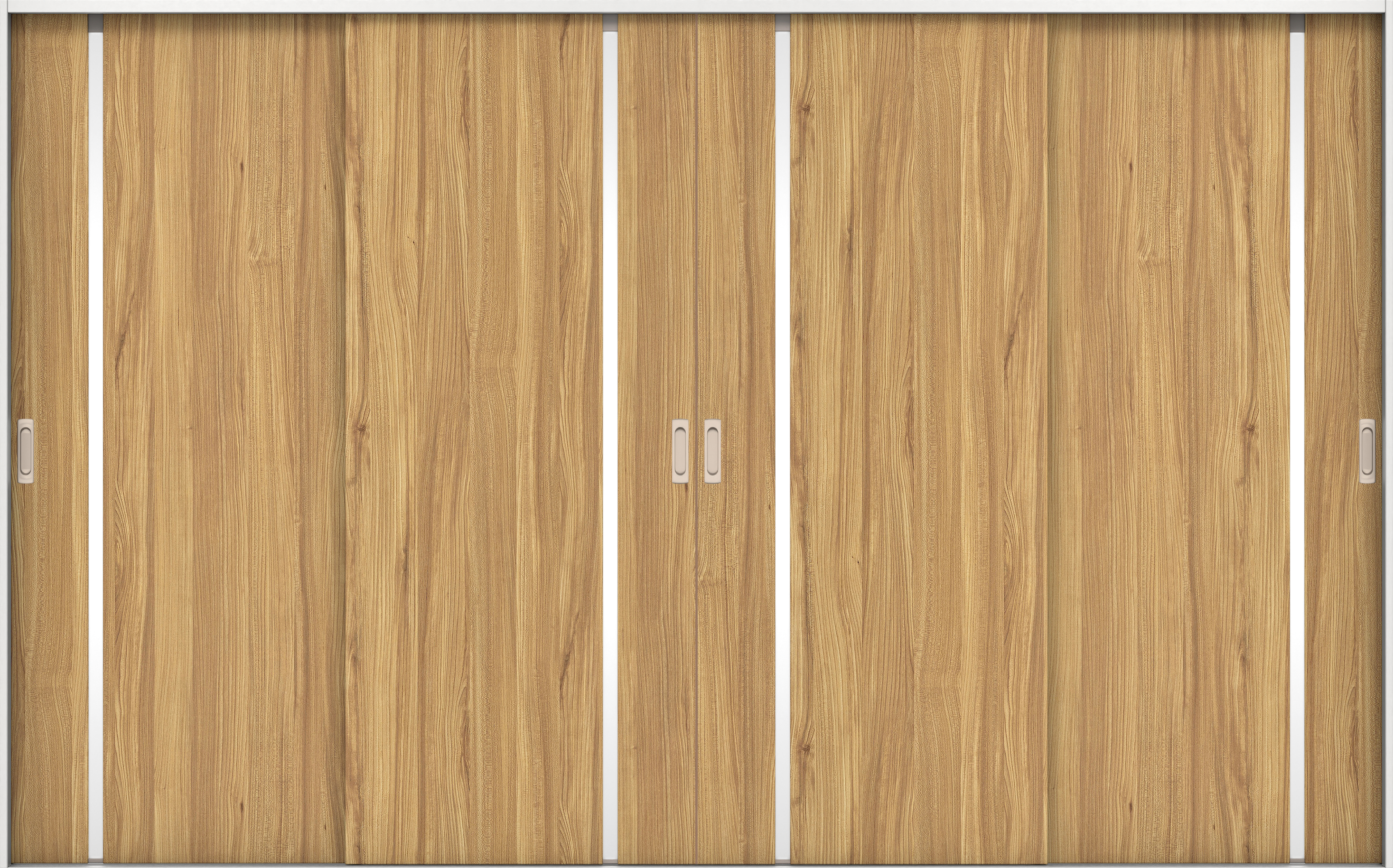 リビングドア　イエリア　引戸・４枚引違　扉セット　Ｌ９デザイン　３２６６幅用　２０００高　〈シナモンブラウン柄〉　左右兼用　錠なし　ラクラクローズ付