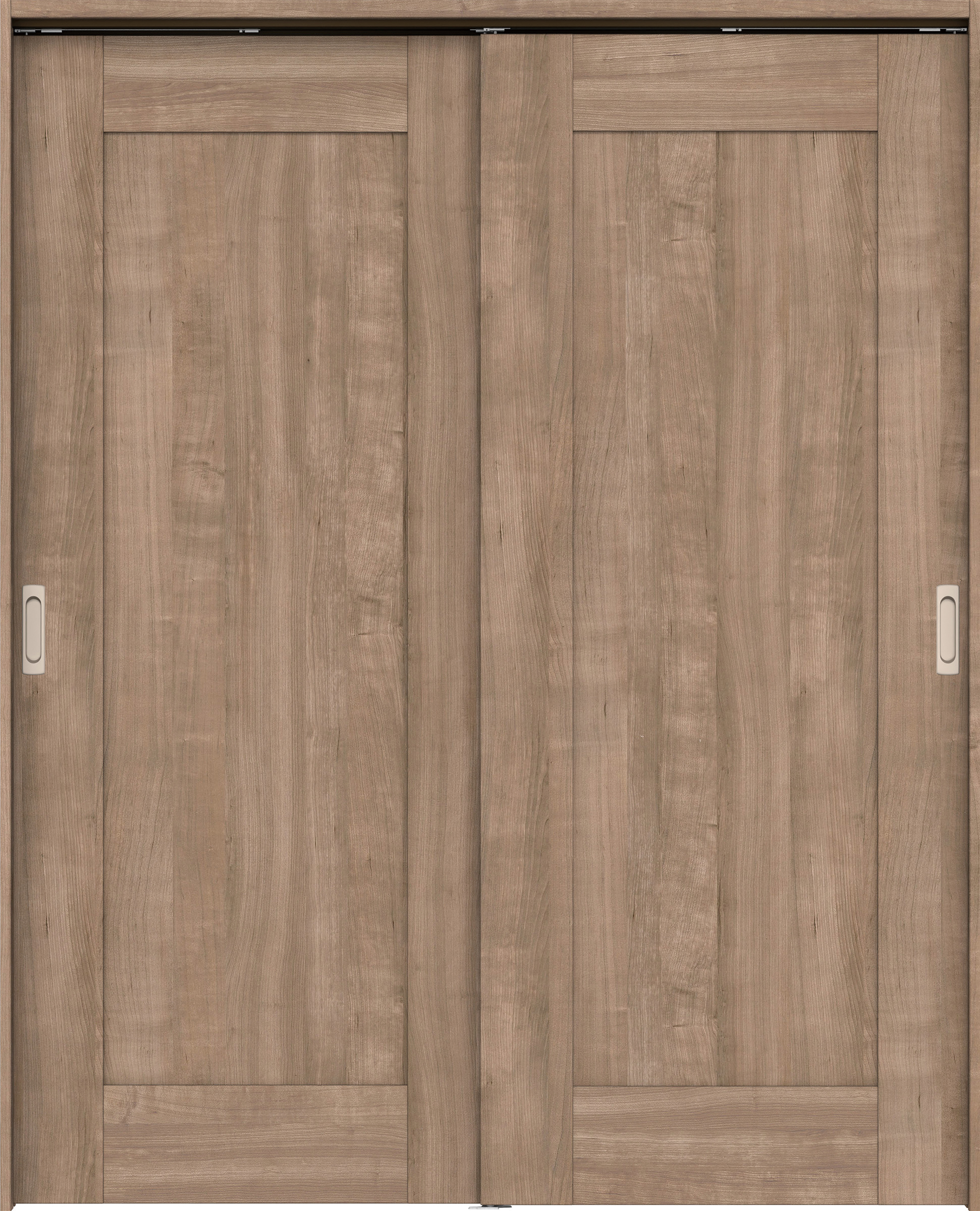 リビングドア　イエリア　吊戸・引違　扉セット　３８デザイン　１７４５幅用　２０００高　〈トープグレー柄〉　左右兼用　錠なし　ラクラクローズ付用