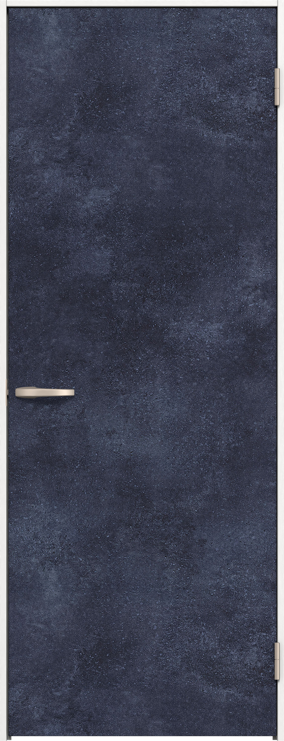 リビングドア　イエリア　片開きドア　扉セット　００デザイン　７３５幅　２０００高　〈コバルトブルー柄〉　右開き　空錠　Ｎスタンダード丁番