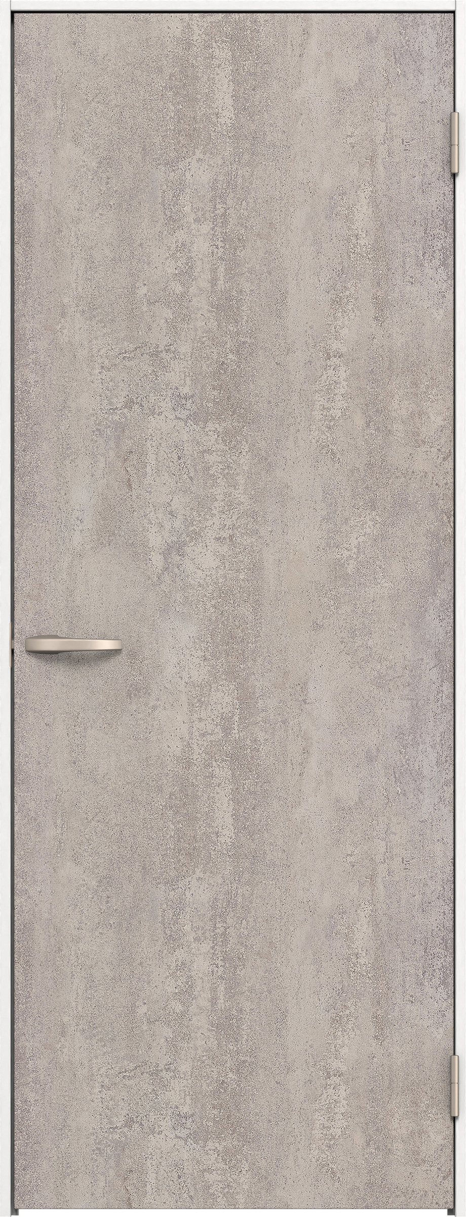 リビングドア　イエリア　片開きドア　扉セット　００デザイン　７３５幅　２０００高　〈コンクリートグレー柄〉　右開き　空錠　Ｎスタンダード丁番