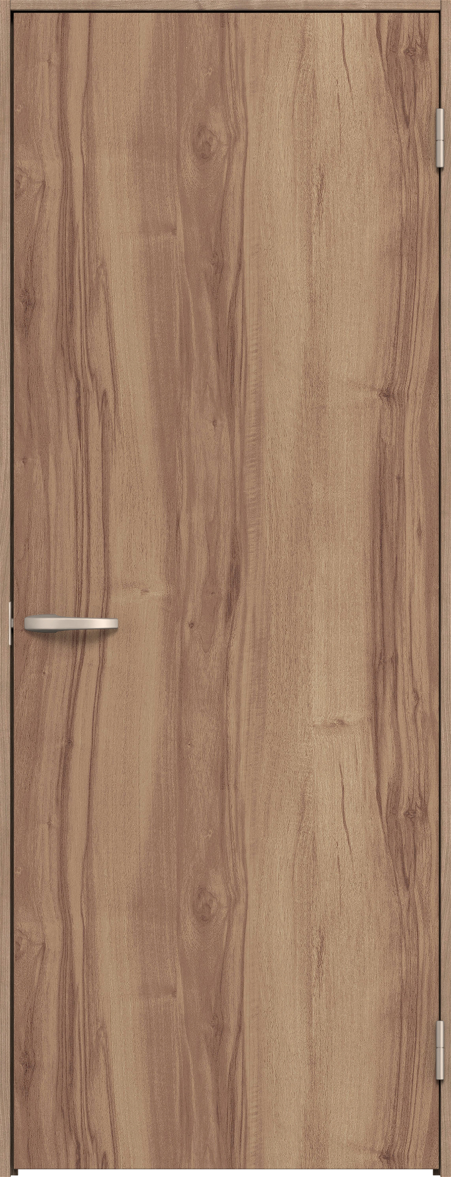 リビングドア　イエリア　片開きドア　扉セット　００デザイン　７３５幅　２０００高　〈バームブラウン柄〉　右開き　空錠　Ｎスタンダード丁番