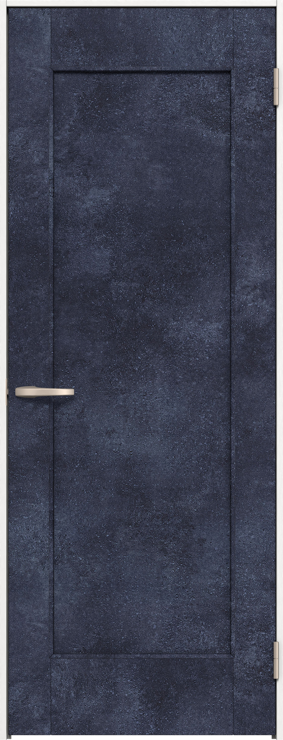 リビングドア　イエリア　片開きドア　扉セット　０１デザイン　８２５幅　２０００高　〈コバルトブルー柄〉　右開き　空錠　Ｎスタンダード丁番