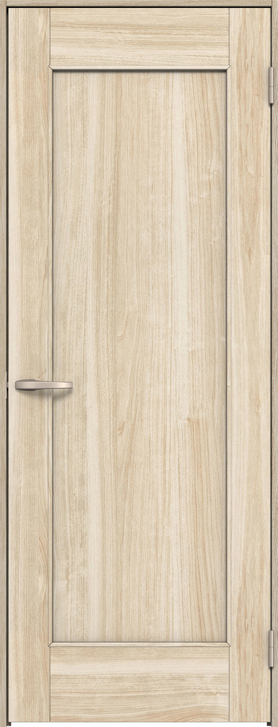 リビングドア　イエリア　片開きドア　扉セット　０１デザイン　７８０幅　２０００高　〈コットンベージュ柄〉　右開き　空錠　Ｎスタンダード丁番