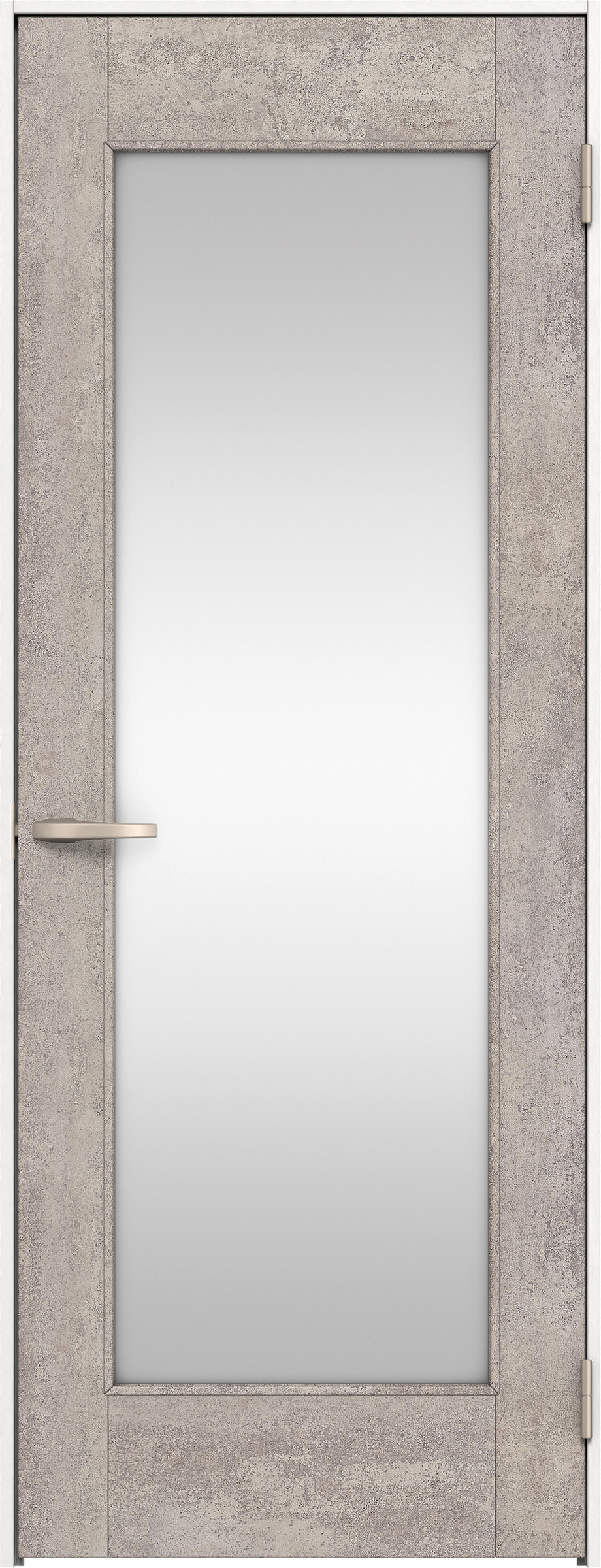 リビングドア　イエリア　片開きドア　扉セット　２１デザイン　７８０幅　２０００高　〈コンクリートグレー柄〉　右開き　空錠　Ｎスタンダード丁番