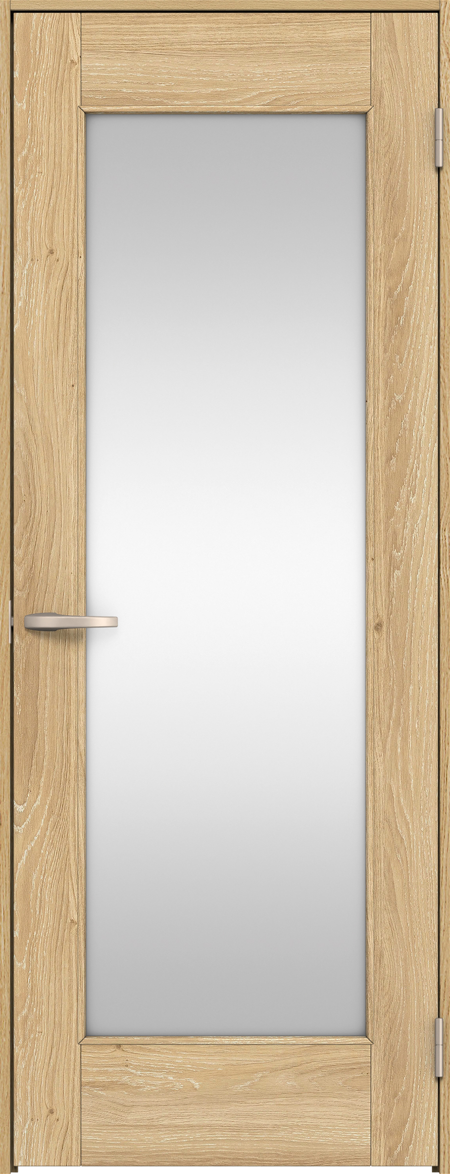 リビングドア　イエリア　片開きドア　扉セット　２１デザイン　７８０幅　２０００高　〈ミルキーオーカー柄〉　右開き　空錠　Ｎスタンダード丁番