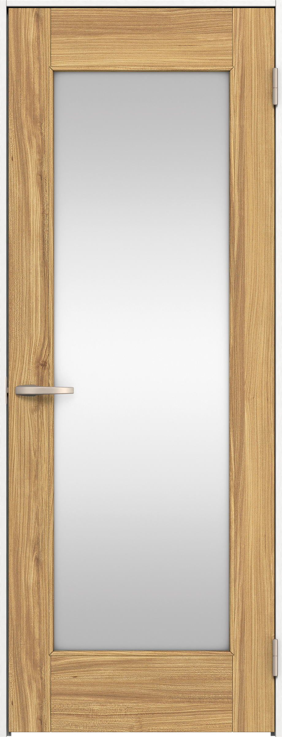 リビングドア　イエリア　片開きドア　扉セット　２１デザイン　７８０幅　２０００高　〈シナモンブラウン柄〉　右開き　空錠　Ｎスタンダード丁番