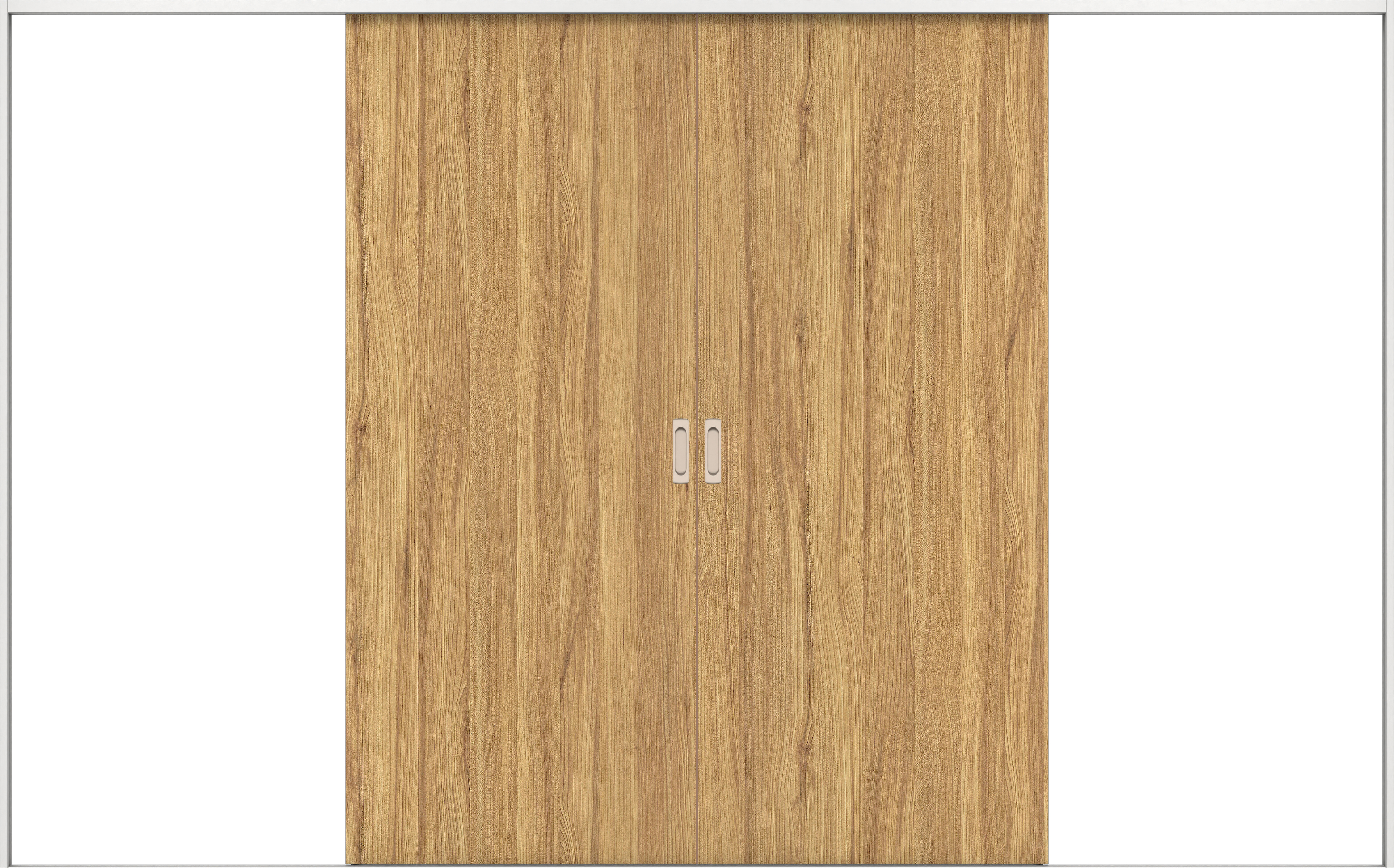 リビングドア　イエリア　引戸・引分　扉セット　００デザイン　３２６６幅用　２０００高　〈シナモンブラウン柄〉　左右兼用　錠なし　ラクラクローズ付