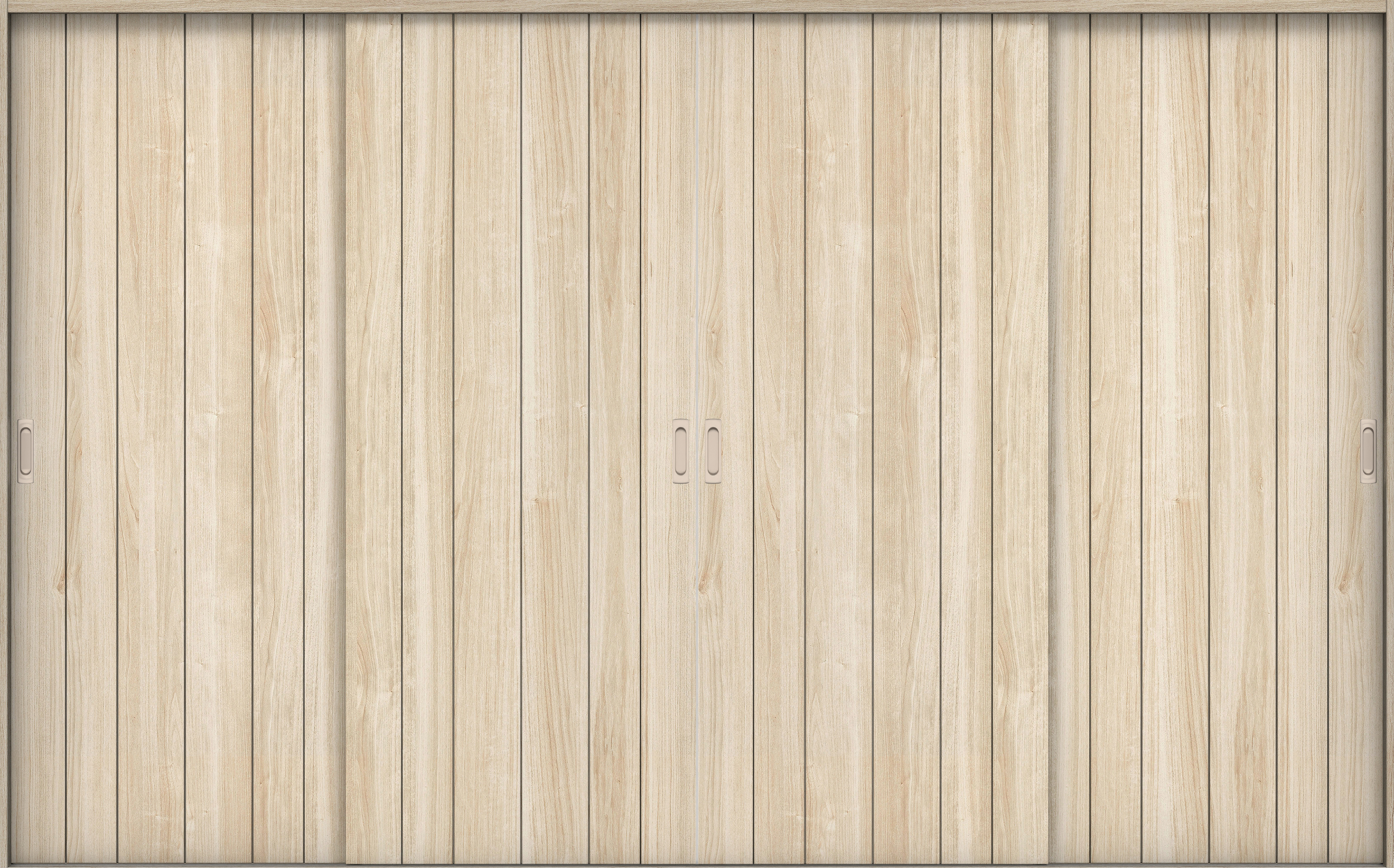 リビングドア　イエリア　引戸・４枚引違　扉セット　０Ｓデザイン　３２６６幅用　２０００高　〈コットンベージュ柄〉　左右兼用　錠なし　ラクラクローズ付