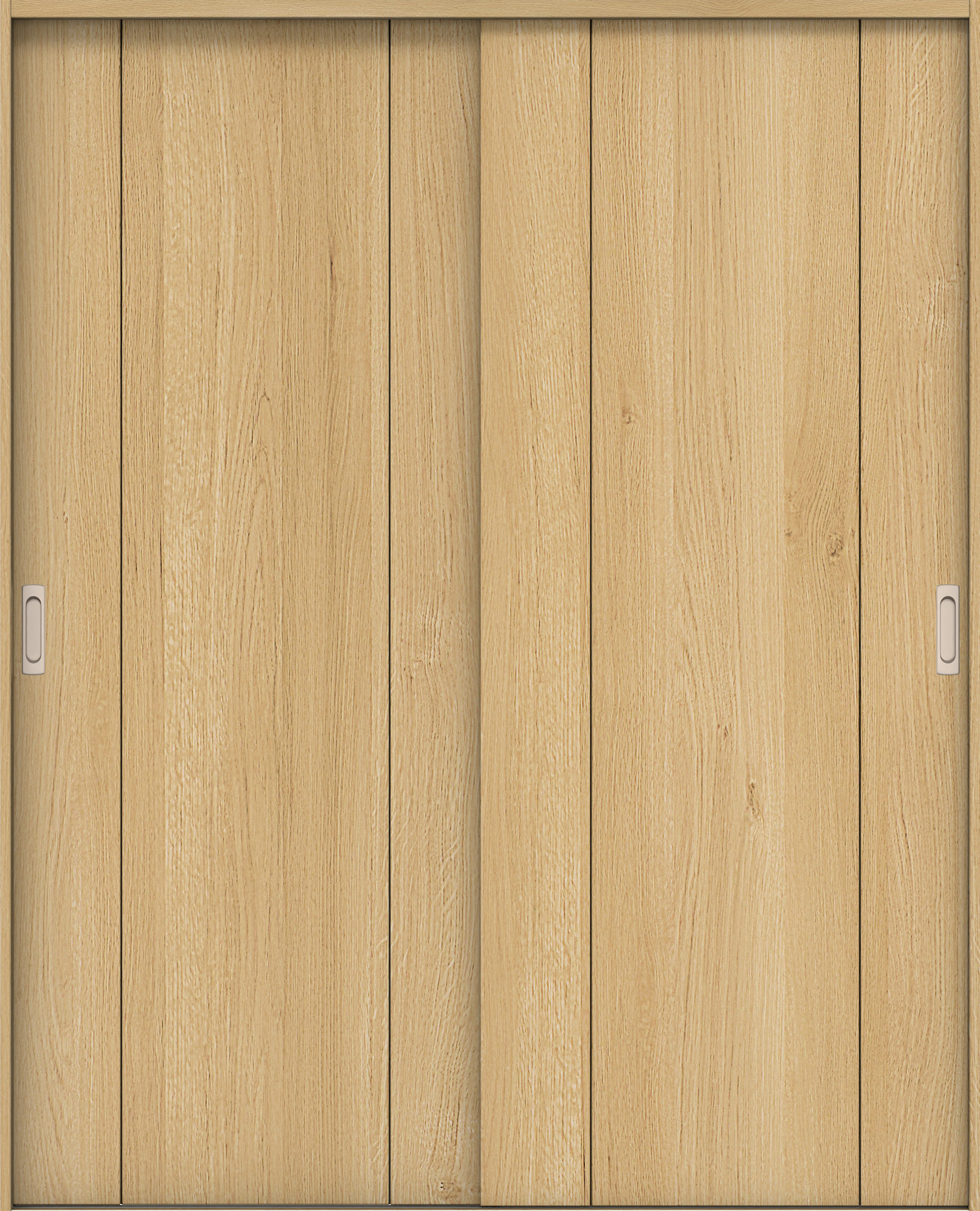 リビングドア　イエリア　引戸・引違　扉セット　１Ｐデザイン　１６４５幅用　２０００高　〈ライトオーカー柄〉　左右兼用　錠なし　ラクラクローズ付