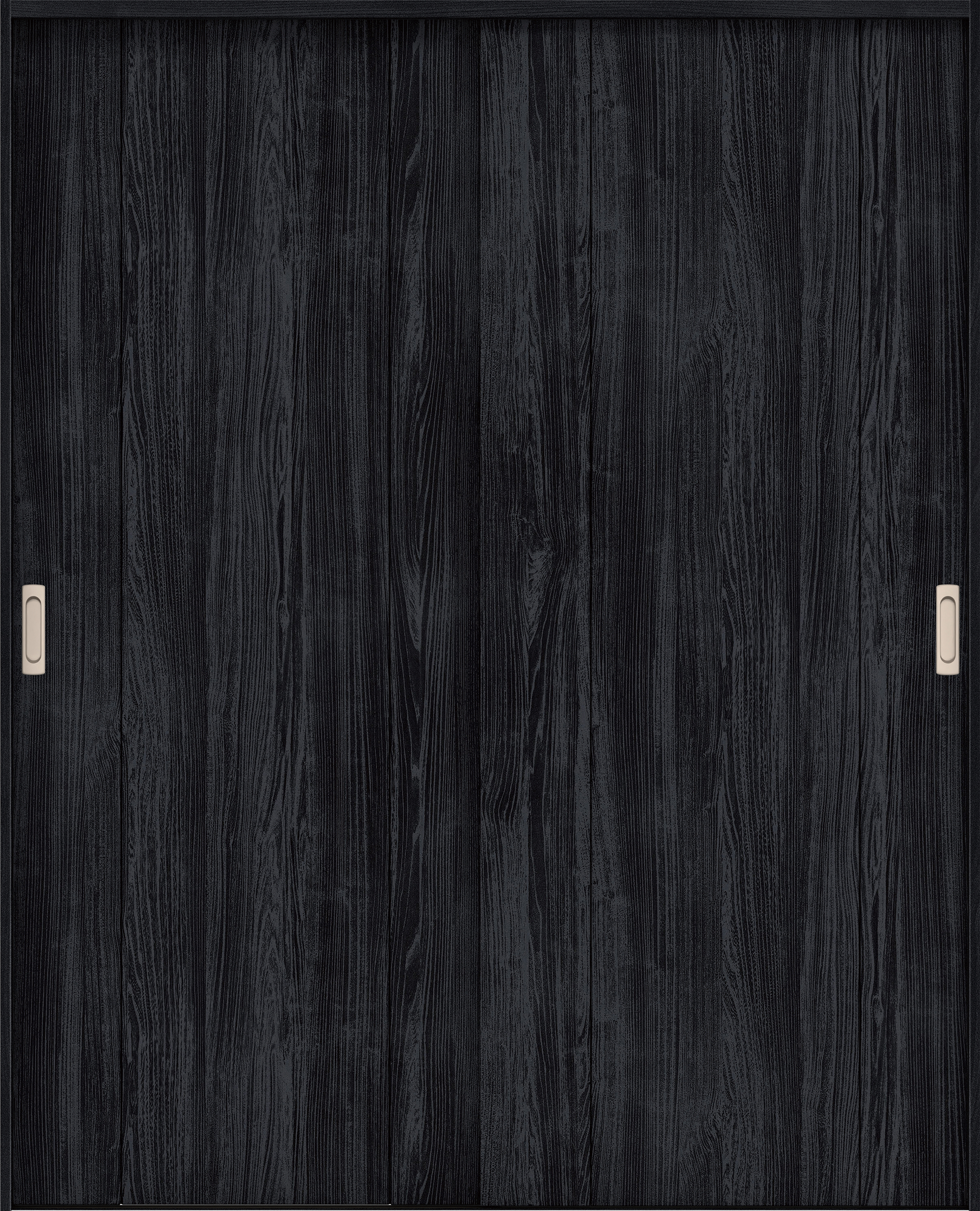 リビングドア　イエリア　引戸・引違　扉セット　１Ｐデザイン　１６４５幅用　２０００高　〈モスブラック柄〉　左右兼用　錠なし　ラクラクローズ付