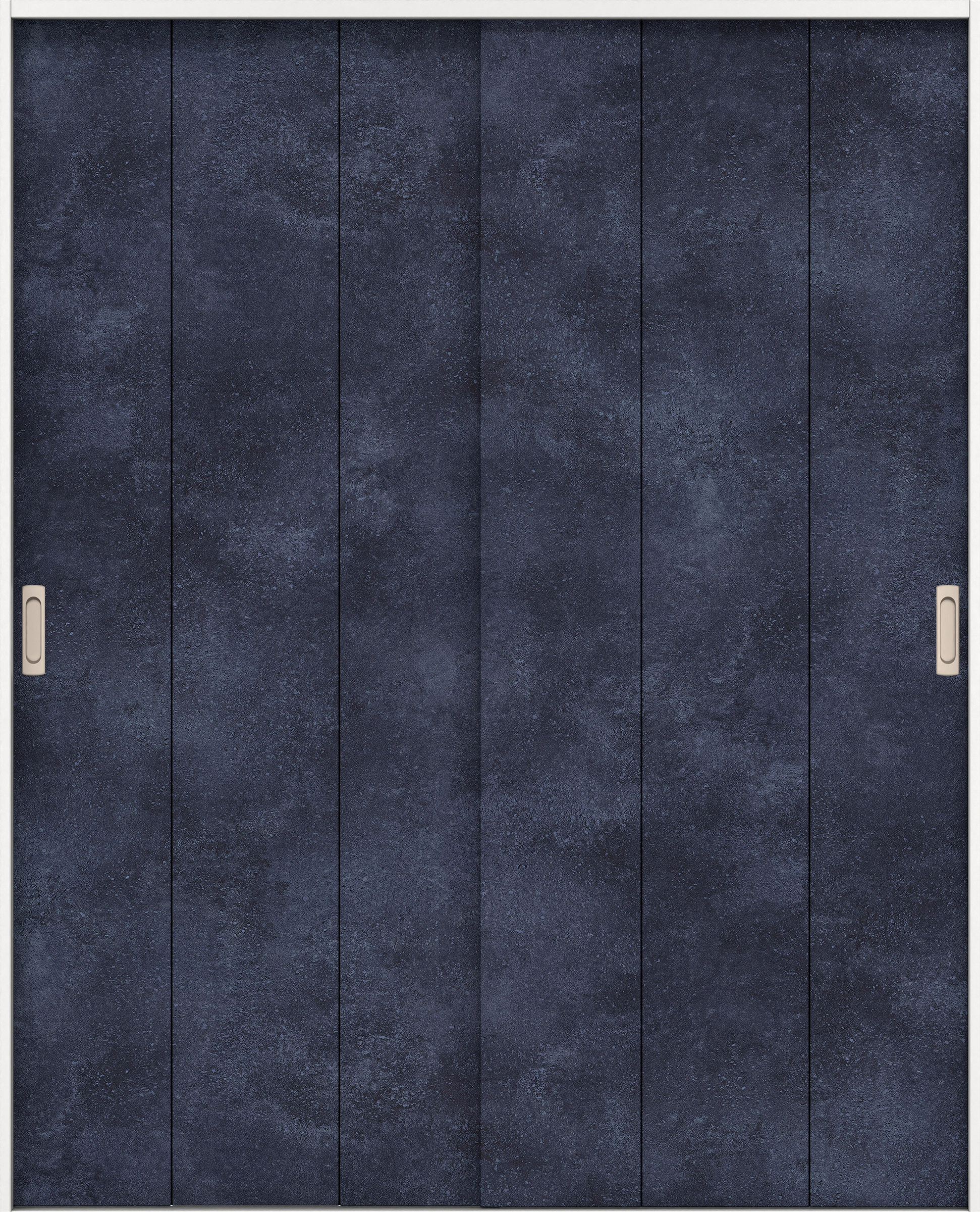 リビングドア　イエリア　引戸・引違　扉セット　Ｇ１デザイン　１７４５幅用　２０００高　〈コバルトブルー柄〉　左右兼用　錠なし　ラクラクローズ付