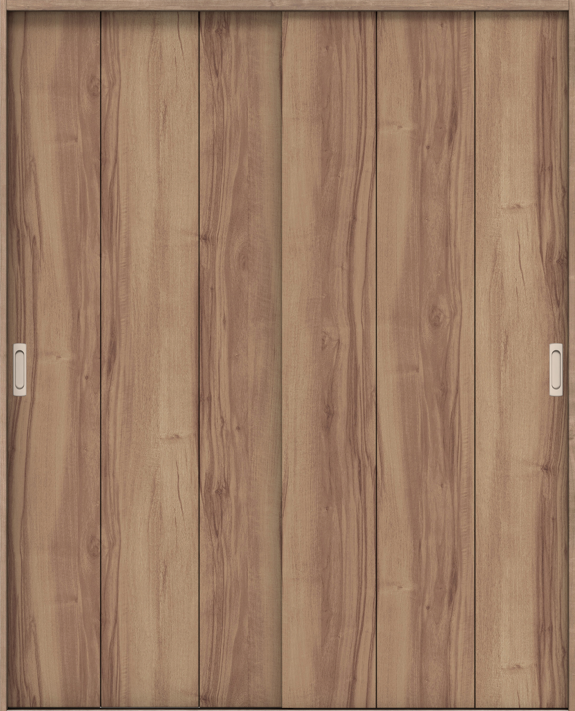 リビングドア　イエリア　引戸・引違　扉セット　Ｇ１デザイン　１７４５幅用　２０００高　〈バームブラウン柄〉　左右兼用　錠なし　ラクラクローズ付