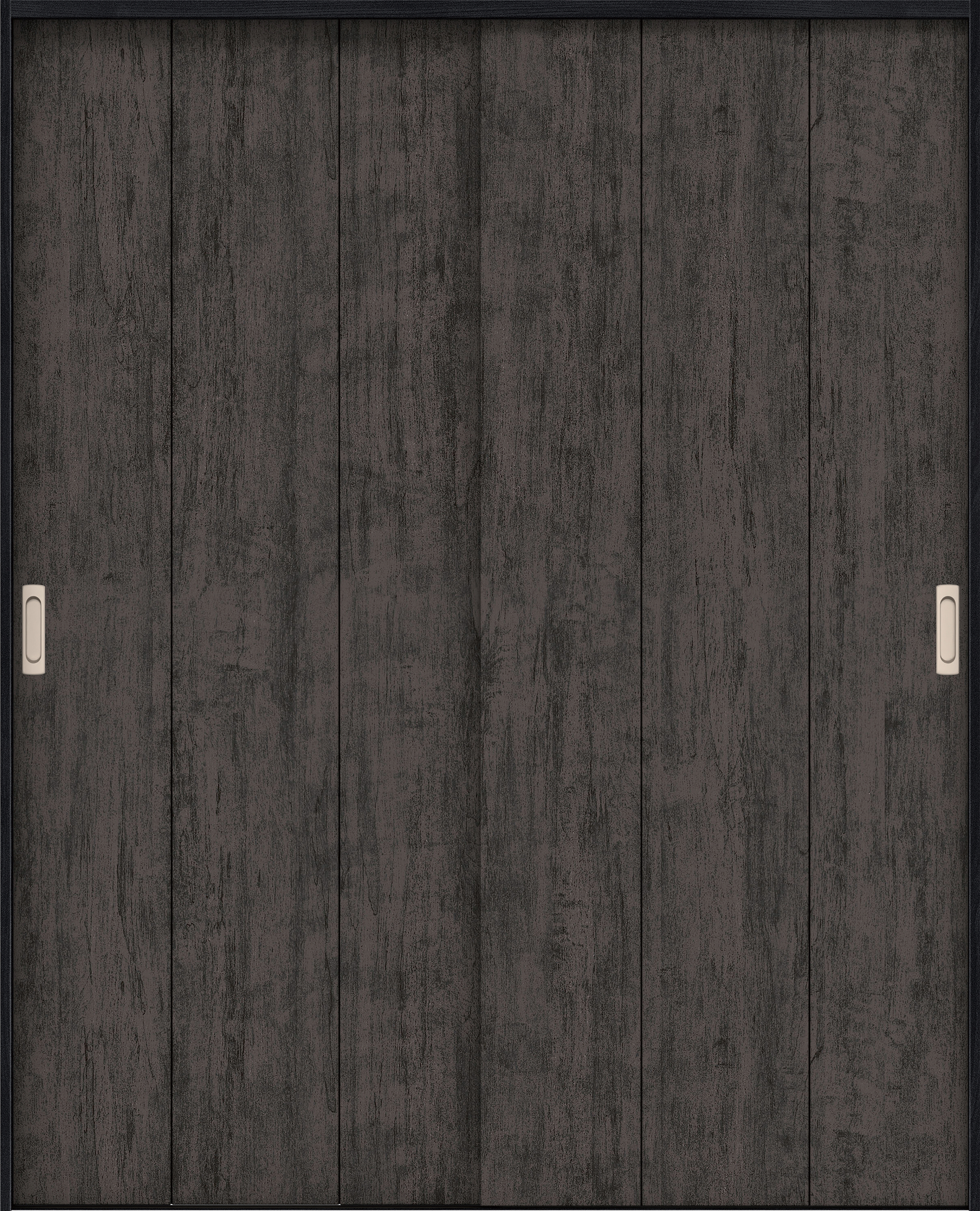 リビングドア　イエリア　引戸・引違　扉セット　Ｇ１デザイン　１７４５幅用　２０００高　〈ドライブラック柄〉　左右兼用　錠なし　ラクラクローズ付