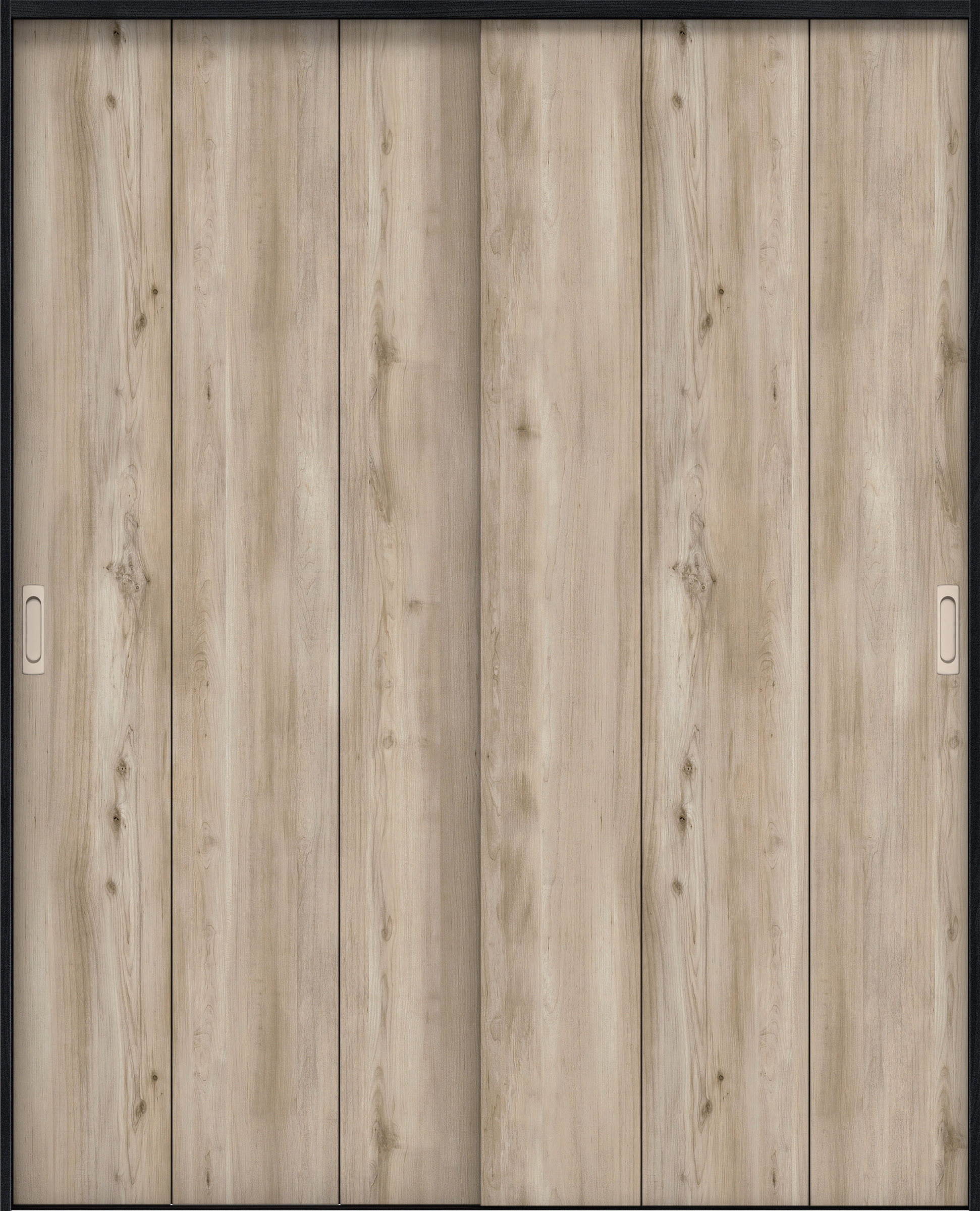 リビングドア　イエリア　引戸・引違　扉セット　Ｇ１デザイン　１７４５幅用　２０００高　〈スモークグレー柄〉　左右兼用　錠なし　ラクラクローズ付