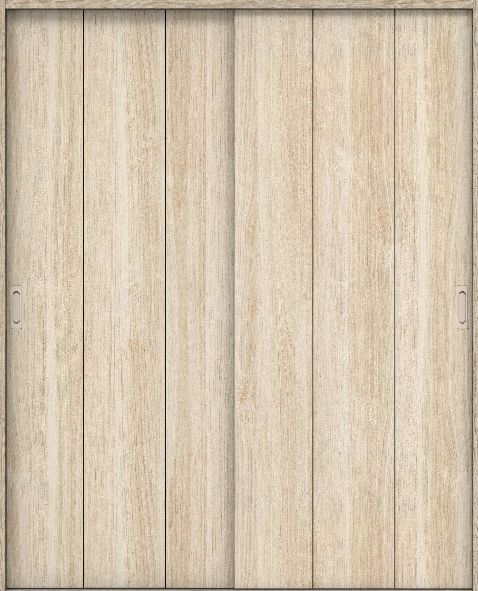 リビングドア　イエリア　引戸・引違　扉セット　Ｇ１デザイン　１７４５幅用　２０００高　〈コットンベージュ柄〉　左右兼用　錠なし　ラクラクローズ付