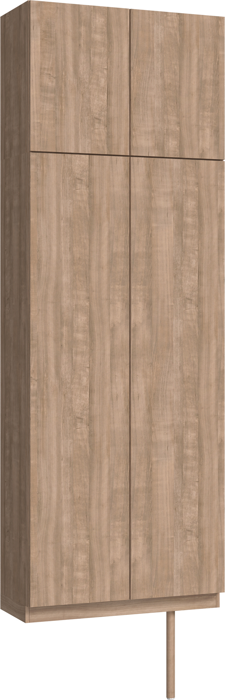 玄関収納　イエリア　開き戸ユニット　フラット縦木目　Ｓ２４　トールＰＬＡＮ　シューズ収納　ウッド扉　８００幅　〈トープグレー柄〉　ハンドルレス