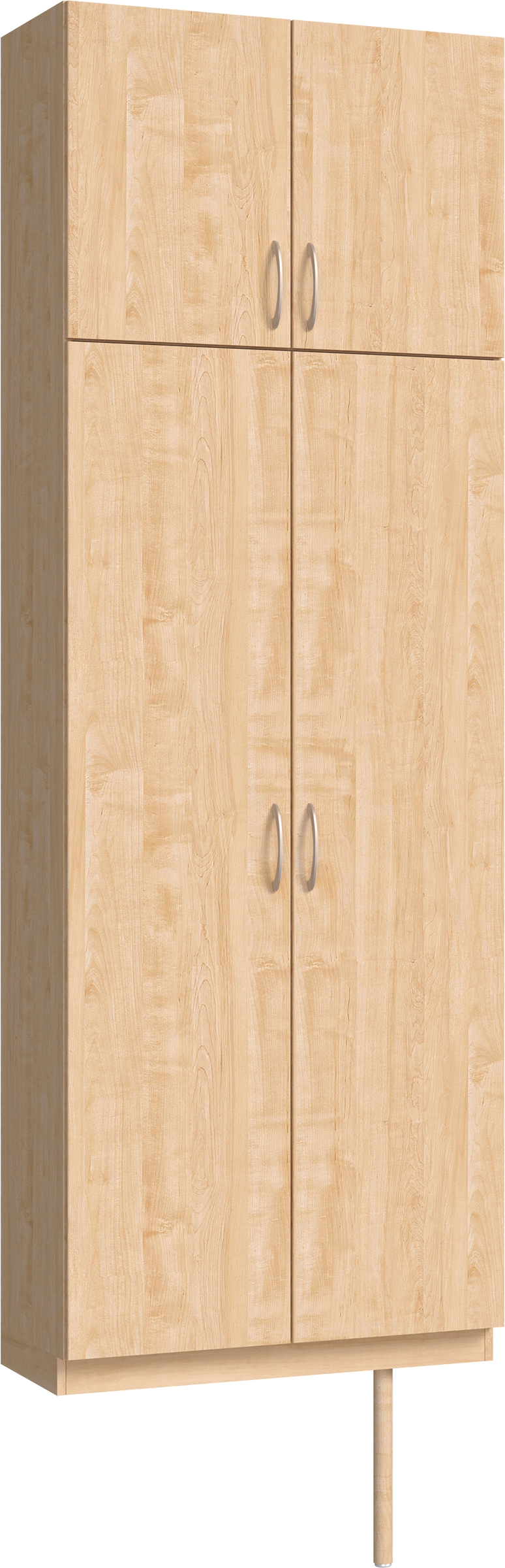 玄関収納　イエリア　開き戸ユニット　フラット縦木目　Ｓ２４　トールＰＬＡＮ　シューズ収納　ウッド扉　８００幅　〈ミルベージュ柄〉　ハンドルラウンド型〈Ｔシルバー色〉