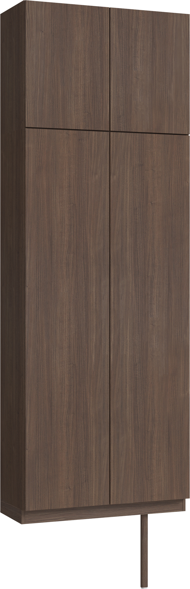 玄関収納　イエリア　開き戸ユニット　フラット縦木目　Ｓ２４　トールＰＬＡＮ　シューズ収納　ウッド扉　８００幅　〈ダルブラウン柄〉　ハンドルレス