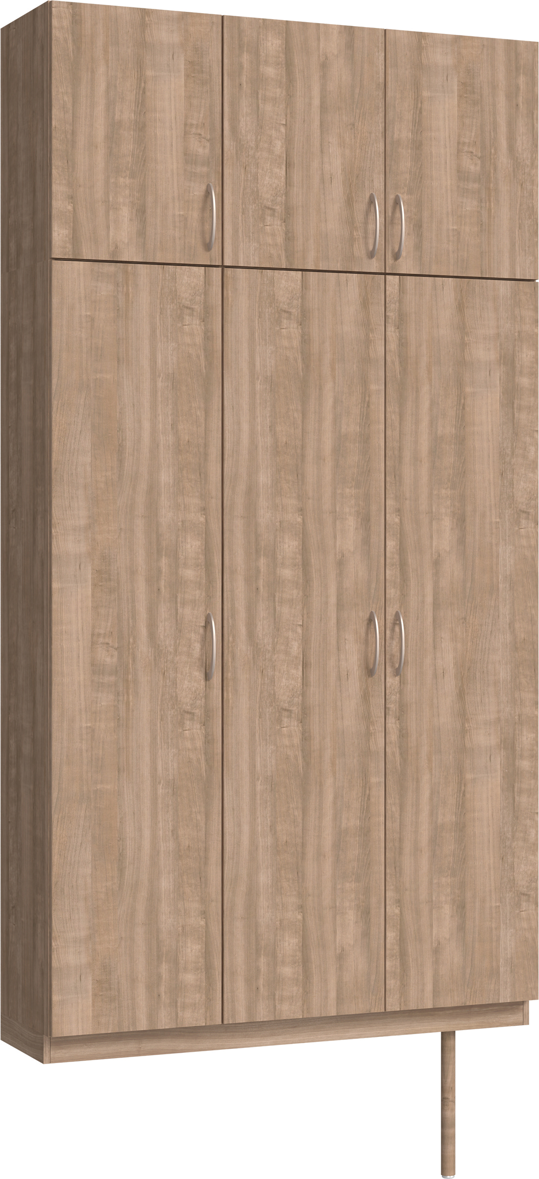 玄関収納　イエリア　開き戸ユニット　フラット縦木目　Ｓ３０　トールＰＬＡＮ　シューズ収納　ウッド扉　１２００幅　〈トープグレー柄〉　ハンドルラウンド型〈Ｔシルバー色〉