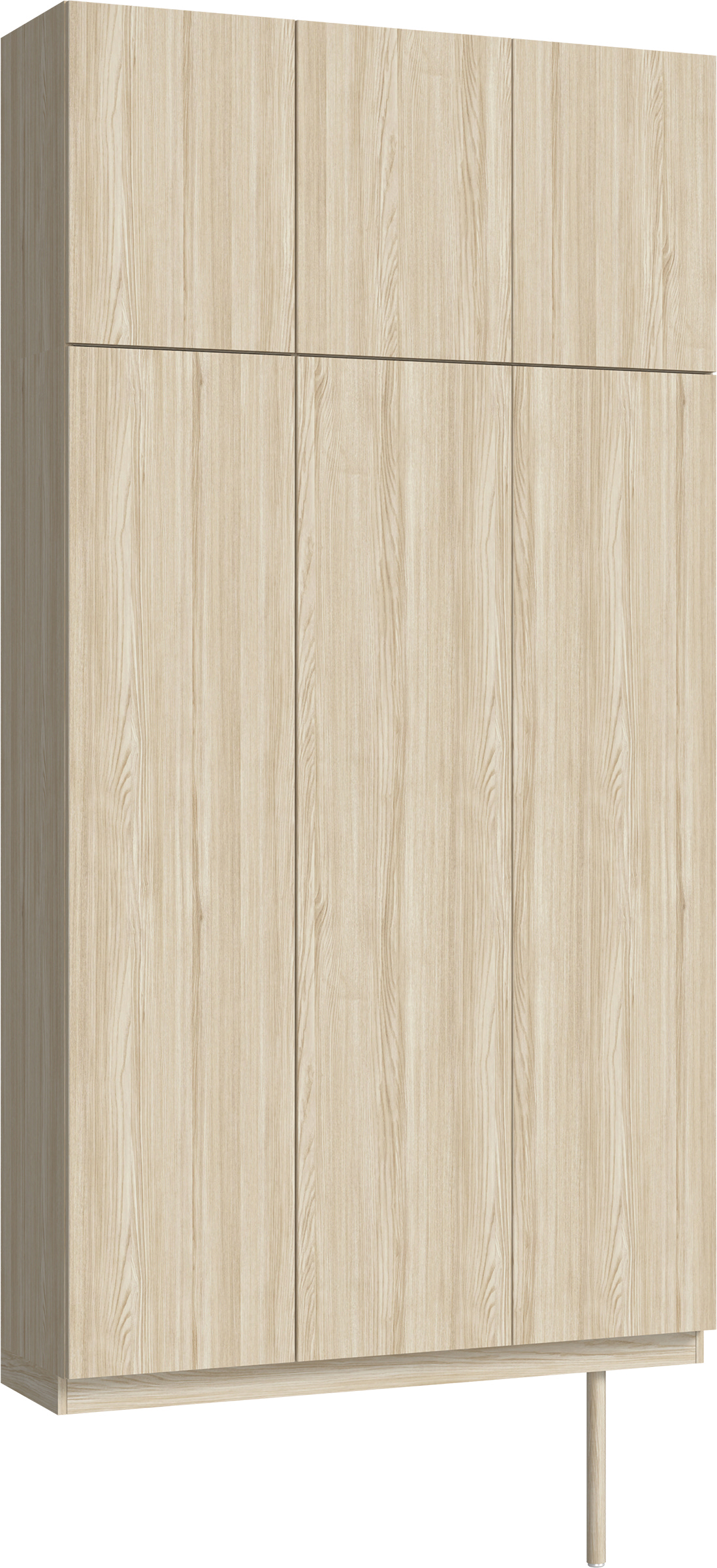 玄関収納　イエリア　開き戸ユニット　フラット縦木目　Ｓ３０　トールＰＬＡＮ　シューズ収納　ウッド扉　１２００幅　〈ソフトグレージュ柄〉　ハンドルレス