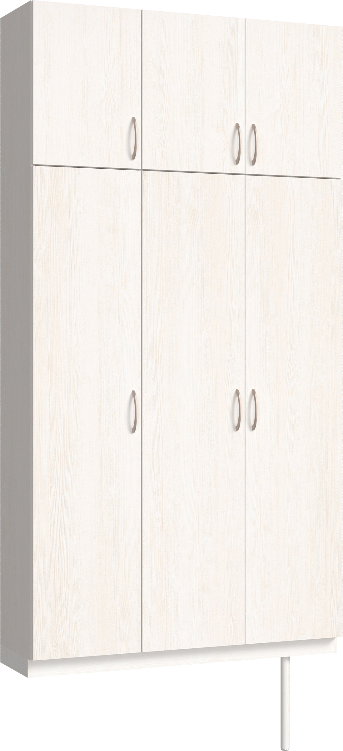 玄関収納　イエリア　開き戸ユニット　フラット縦木目　Ｓ３０　トールＰＬＡＮ　シューズ収納　ウッド扉　１２００幅　〈ネオホワイト柄〉　ハンドルラウンド型〈Ｔシルバー色〉