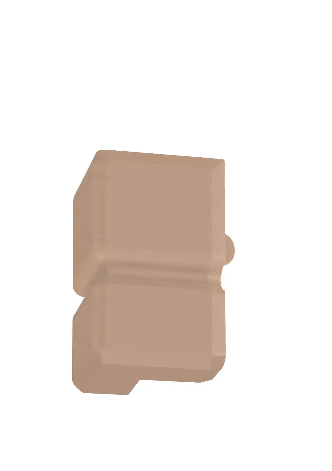 回り縁用樹脂コーナーキャップ出隅