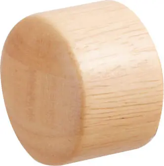 エンドキャップ（ゴム集成材）写真は〈クリア塗装〉】