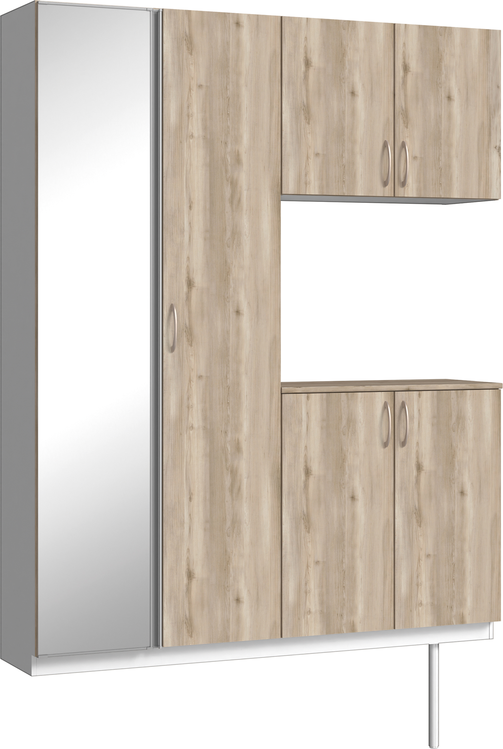 1600幅（シューズ収納800H7片ミラー）