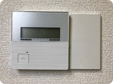 床暖房のコントローラーの取替イメージ