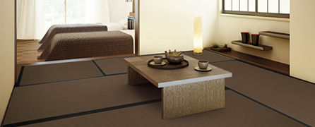 清流ストライプシリーズ 01 栗色×胡桃色(くりいろ×くるみいろ)